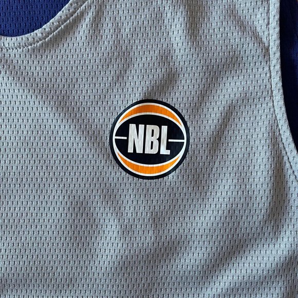 Men's NBA Singlet basketball Jersey Size XL Blue and Grey Reversible - Picture 5 of 8